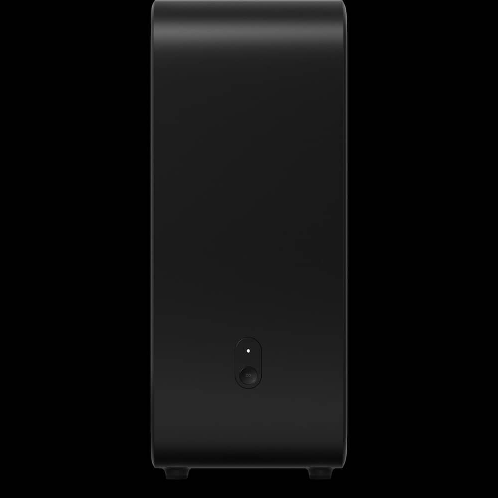 Left side of a black Sub 4 and the sync button